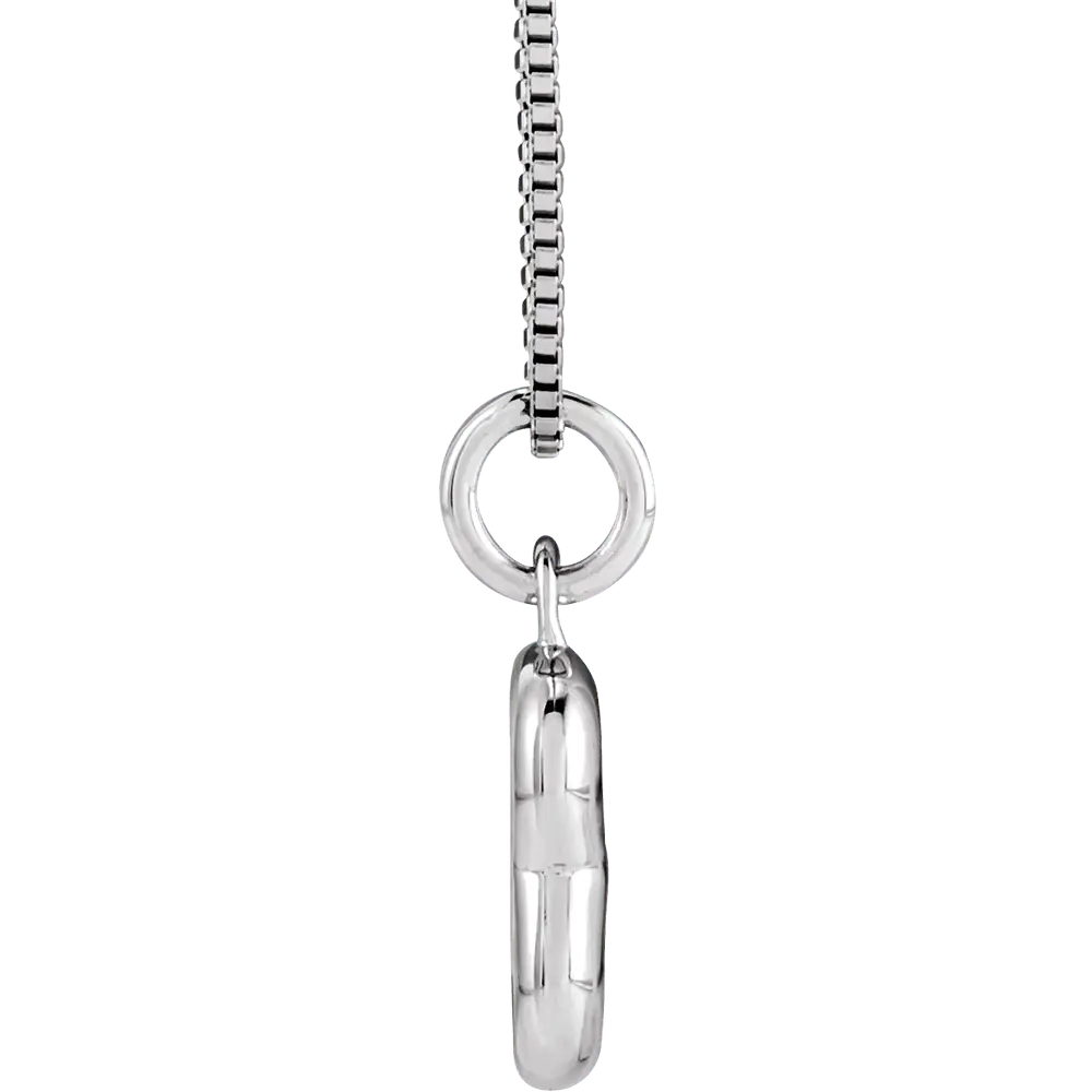 Bubble initial b necklace